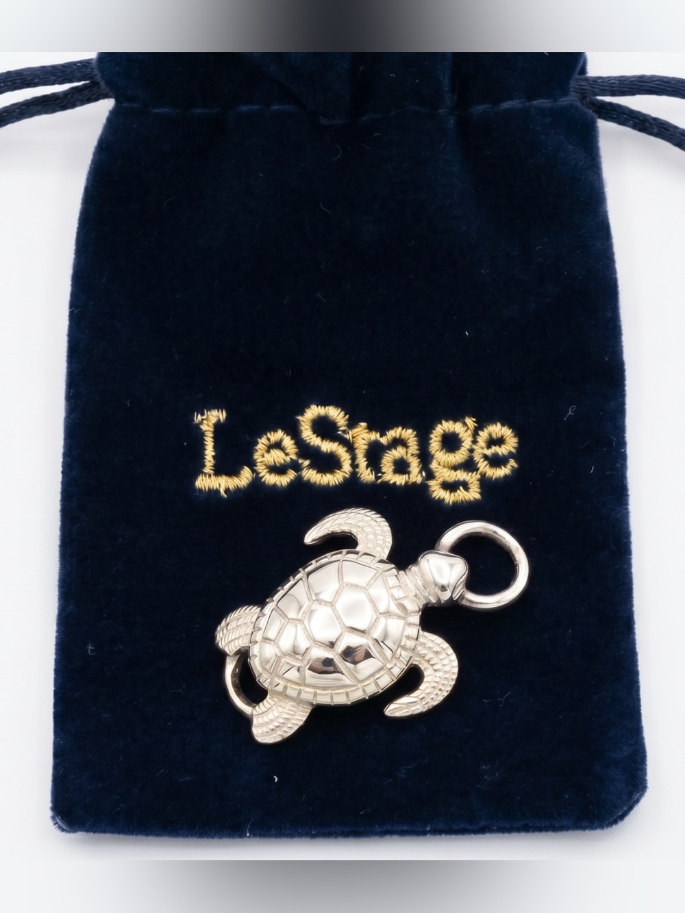 LeStage Convertible Collection Sea Turtle Clasp Silver SB5454